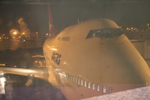 Notre avion pour Singapour.