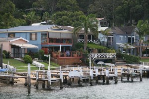 Les maisons avec port.