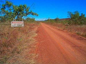 Piste dans l'outback.